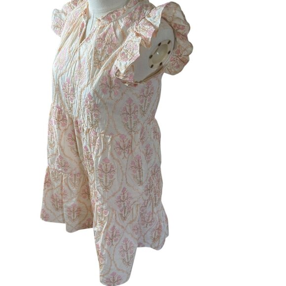 A Loves A Girl XL ruffle Cap Sleeve Embroidered Dress. (A14-16) - Picture 3 of 7